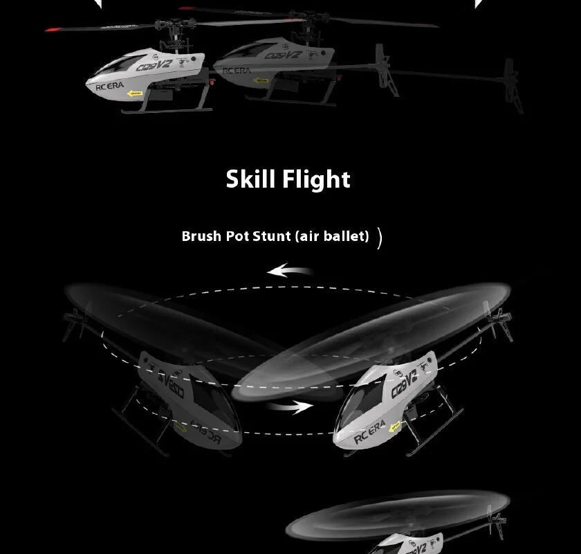 Mini Remote Control Helicopter C129v2 Four Channels Single Rotor Air Pressure Altitude Hold One Button Roll Out Toy Aircraft