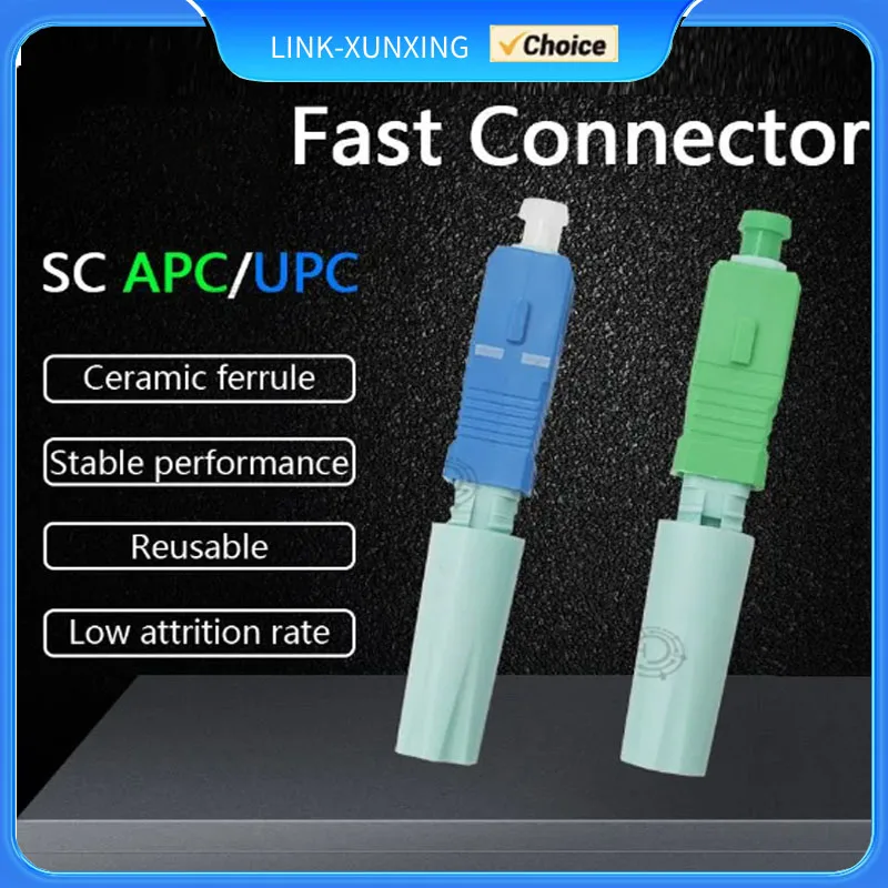 Single-Mode Optical Connector SC APC SM  FTTH Tool Cold Connector Tool SC UPC Fiber Optic Fast Connector