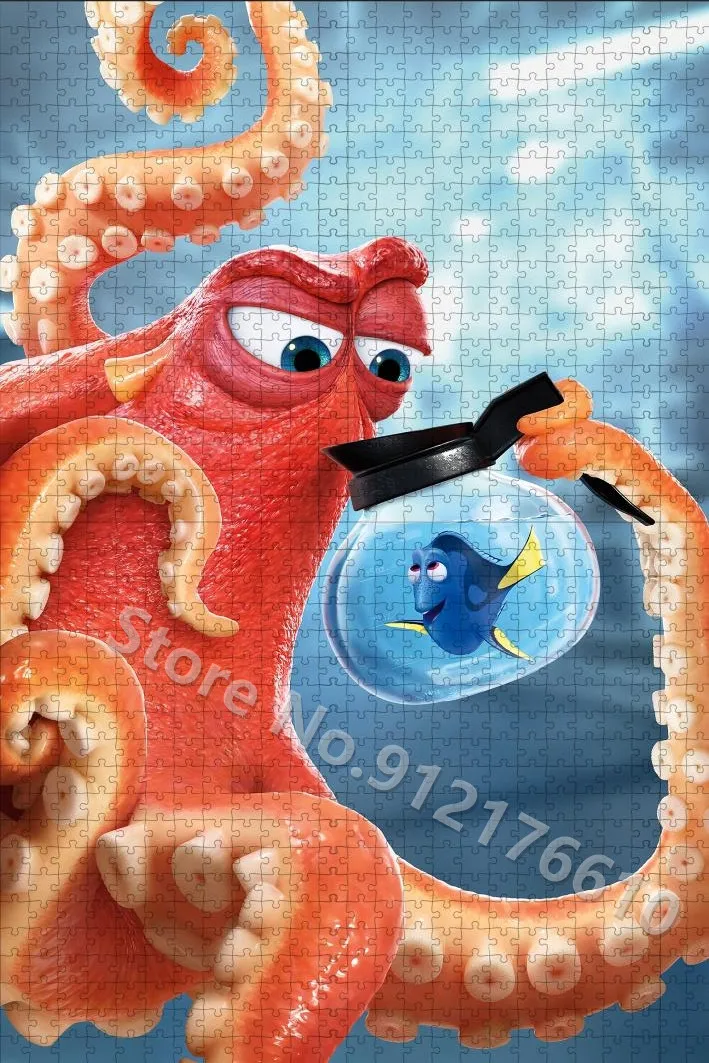 Disney-Puzzles de Dessin Animé, Trouver Nemo, Jeux de Famille Imprimés, Décompresser, Jouets pour Adultes, Cadeau, 300 Pièces, 500/1000 Pièces