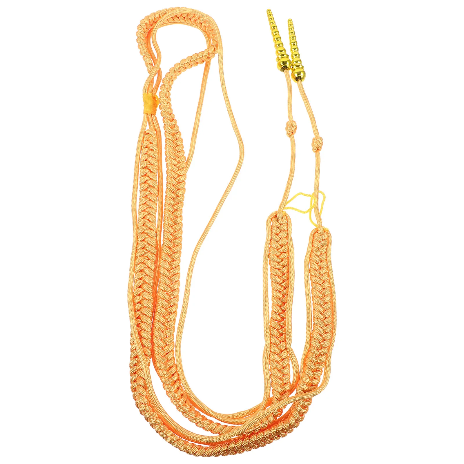 

Dress Ribbon Accessories Hanging Aiguillette Shoulder Cord Plastic Gold Braided Decorative