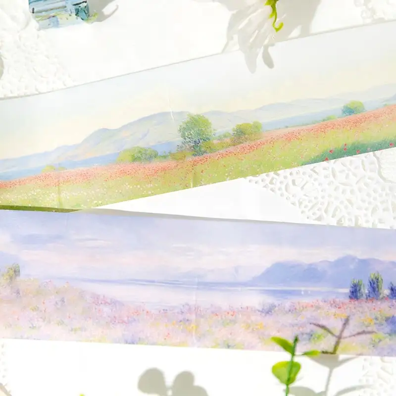 Yoofun 50x200cm Collage Landscaping Washi Tape Summer in Tuscany Creative DIY Journaling Scrapbooking DIY Masking Tape