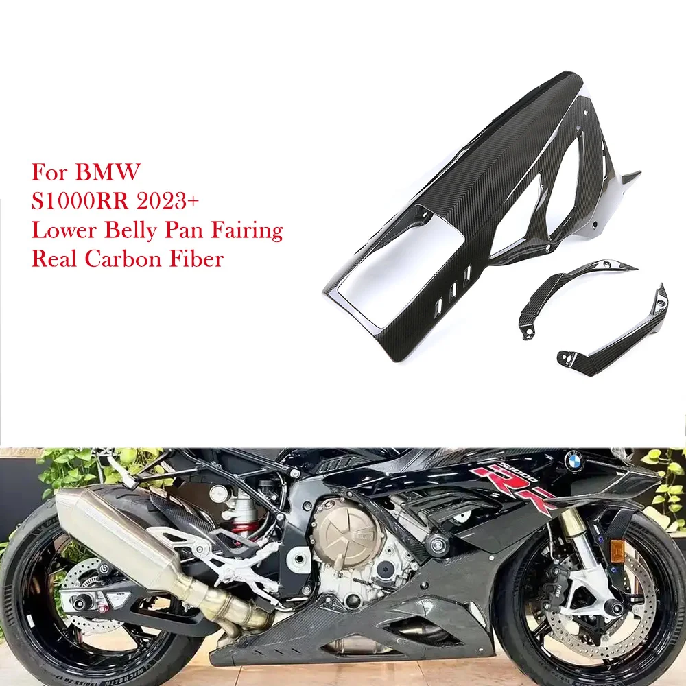 

For BMW S1000RR S 1000 RR 2023 2024 Real Carbon Fiber Lower Belly Pan Fairing Kits Motorcycle Accessories Para Moto Surron Parts