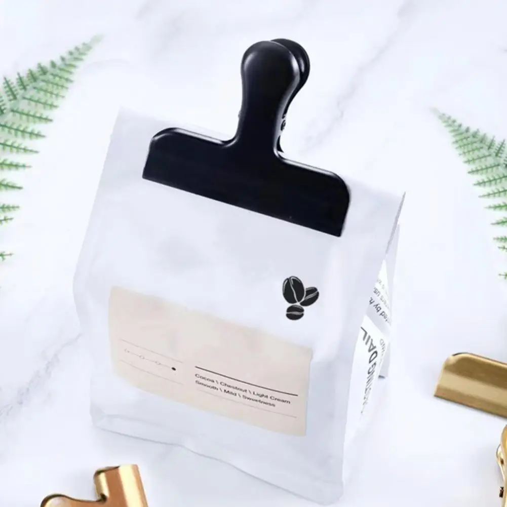 Excellent Paper Clamp Stainless Steel Sealing Clip Labour-saving Document Drawing Board Clip T Clip  Food Preservation