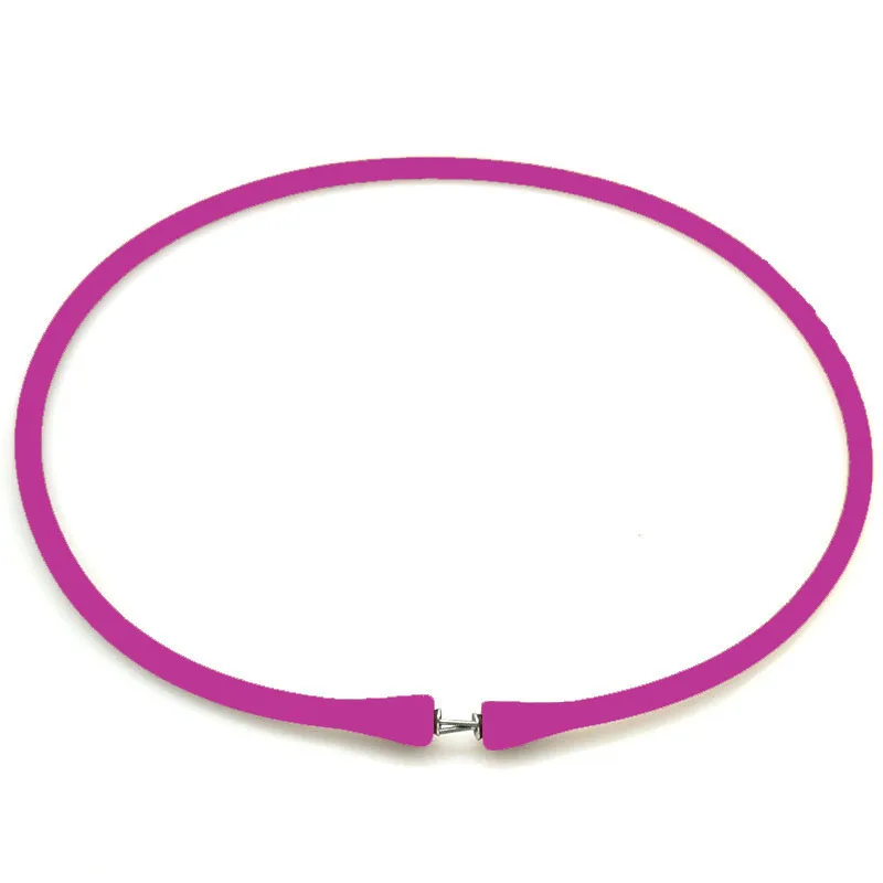 Wholesale Orchid Rubber Silicone Band for DIY Custom Necklace