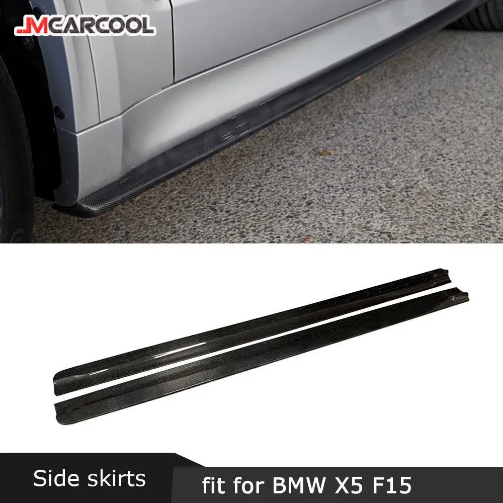 

Carbon Fiber Side Skirts Body Aprons For BMW X5M X6M F85 F86 2015 -2018 3D Style FRP Door Bumper Lip Protector Car styling