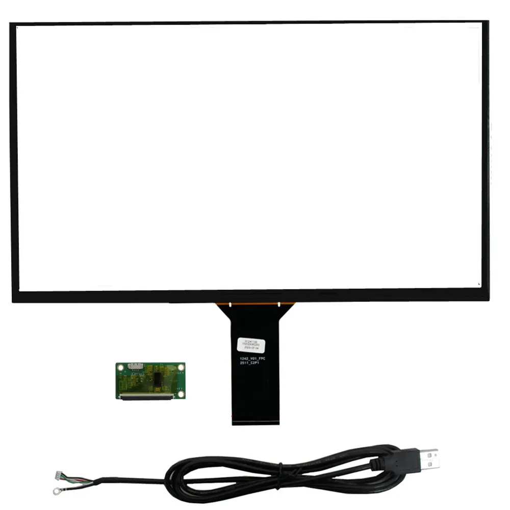 15.6 بوصة 354*206 مللي متر متعدد اللمس بالسعة محول الأرقام لوحة شاشة لمس زجاج USB لوحة للقيادة محول التوصيل والتشغيل التوت