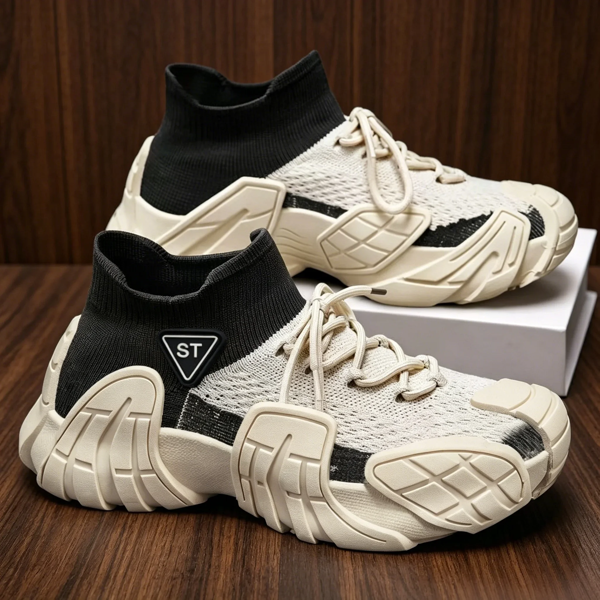 Men Sports Shoes Breathable Work Sneakers Lightweight Anti Puncture Safety Shoes Male Indestructible Boots Free Shipping view 2