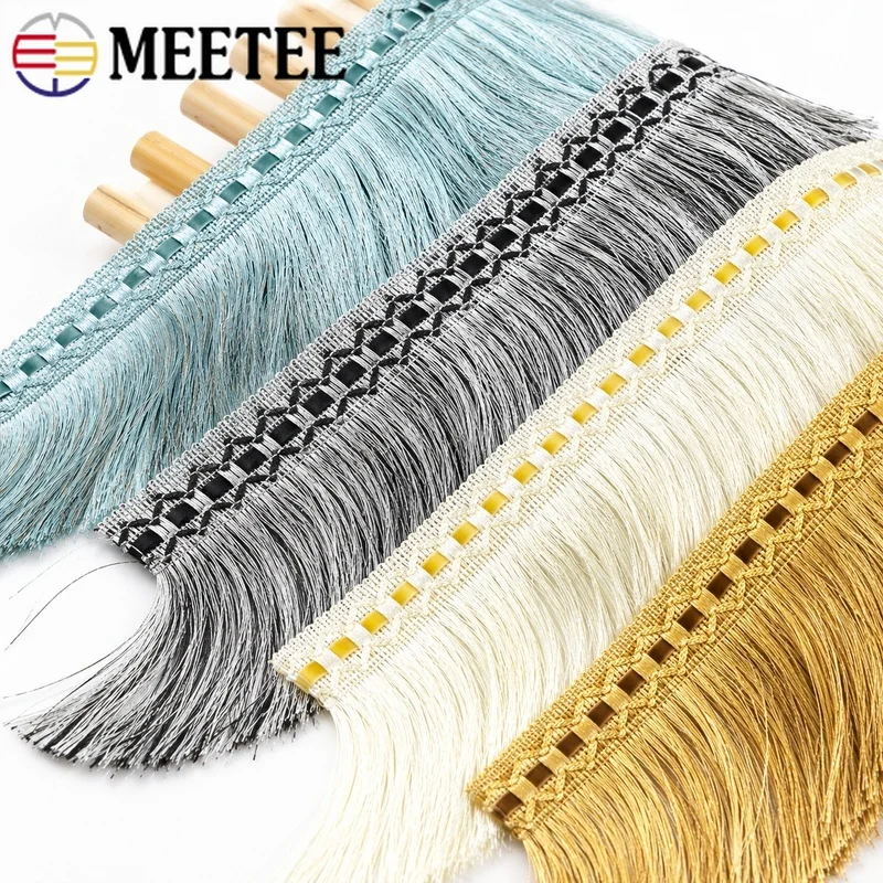 

5/10M 10cm Nylon Tassel Fringe Dress Decoration Tassels Lace Trim Tape Sewing Trimming Ribbon for Curtain Handmade Accessory