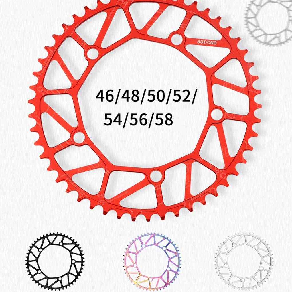 Alloy Crank set - Durable Precise Fit Smooth Operation - Guaranteed Compatibility Bicycles Crank 52T red