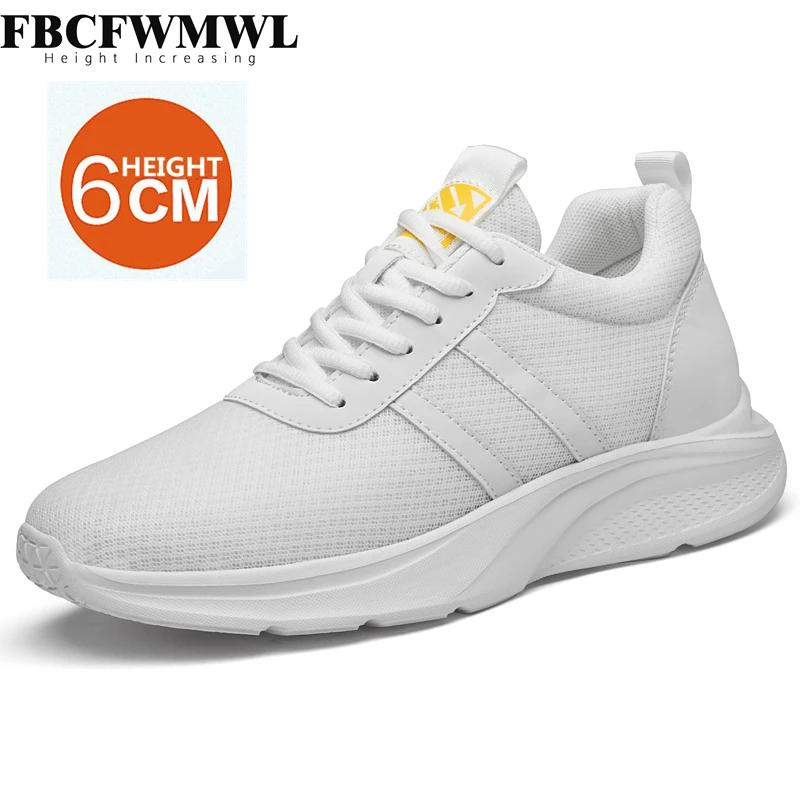 Fashion Casual Inner Height Increase Sneakers Size 36-43 Brand Soft Heightening Lovers Running Shoes  Mesh Breathable Trainers