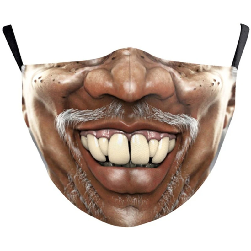 Mask Quirky Humorous Personality Imitating Facial Expressions 3D Three-dimensional Cotton Cloth Non Disposable Party Supplies