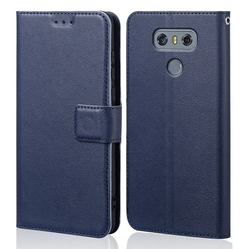 Étui à rabat en silicone pour LG G6 G 6 H870 H873 H870DS, portefeuille de luxe en cuir PU, sacs de téléphone magnétiques, étuis avec porte-cartes