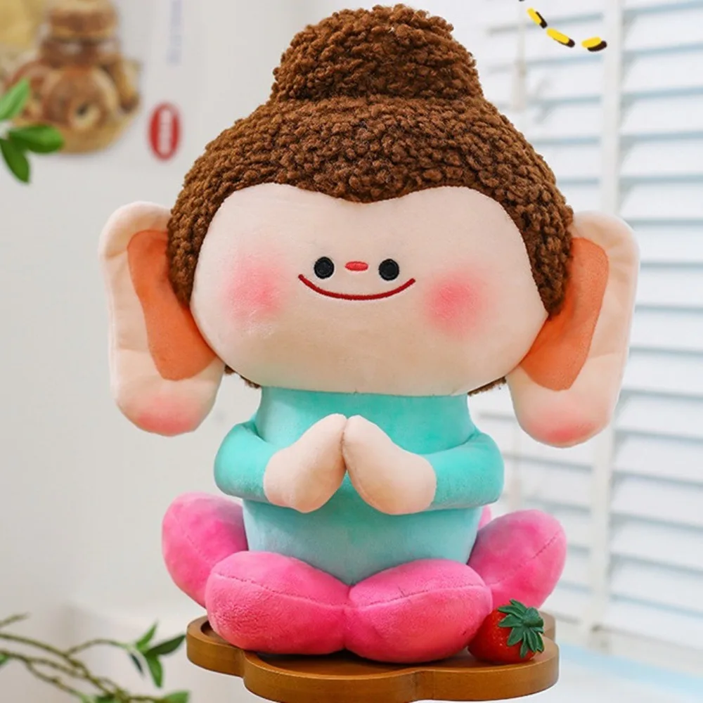 

Shakyamuni Buddha Plush Doll Beautiful Symbolism Cartoon Buddha Stuffed Doll Cute Lotus Flower Buddha Plush Toy Home Decor