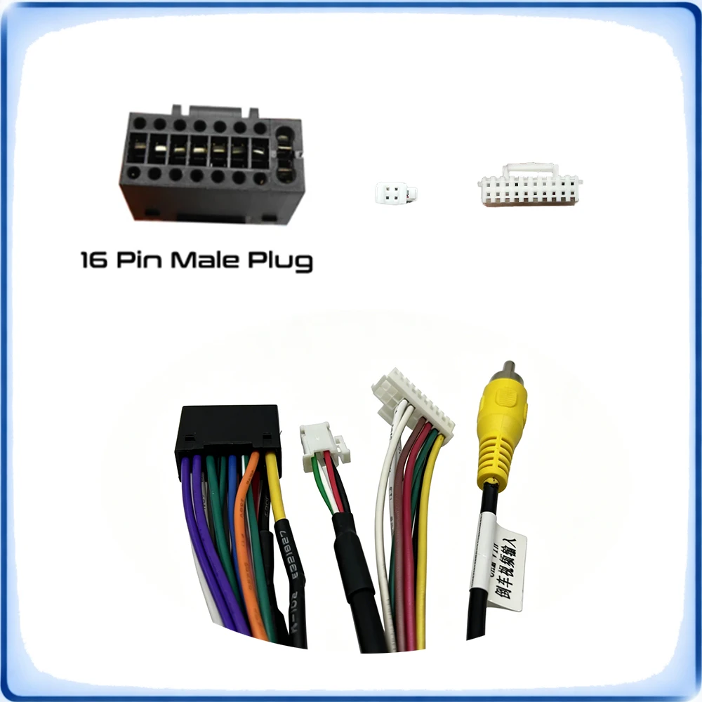 Car Radio Wiring Harness with CANBUS Decoder for Hyundai ix45 Santa Fe 2015 High Model No Amplifier Plug and Play