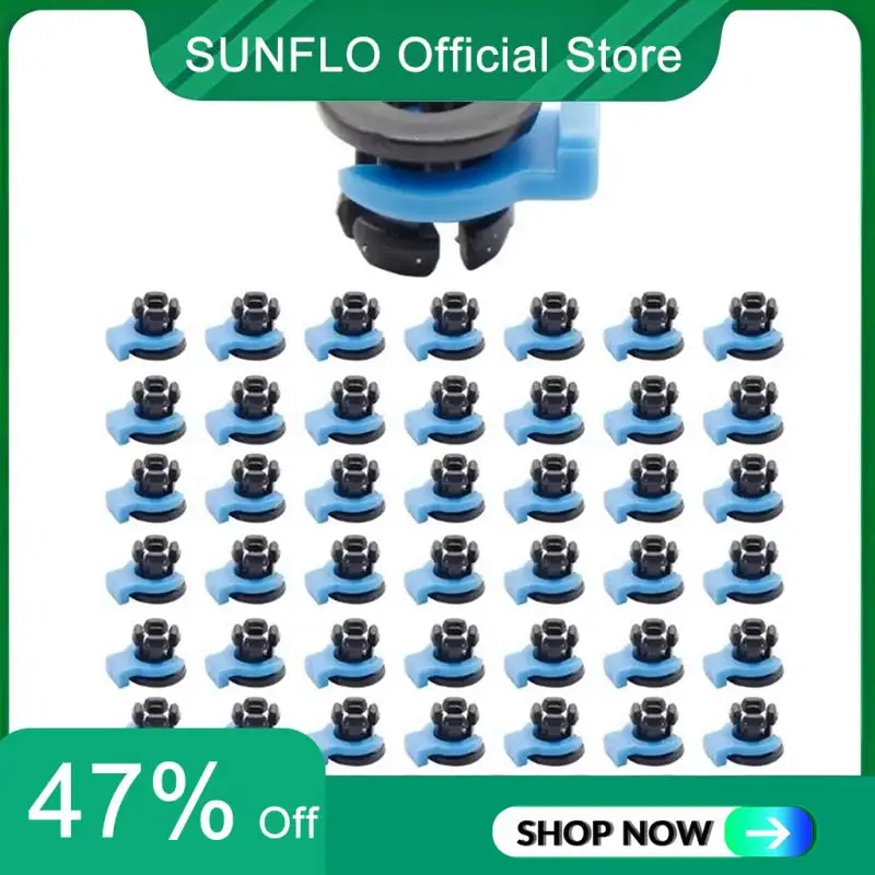 SUNFLO 50Pcs Clip Pipe Embedded Clamp Bowden Coupling For 3D Printer Metal Heatsink Hotend Tube 4MM Collet Extruder Connector