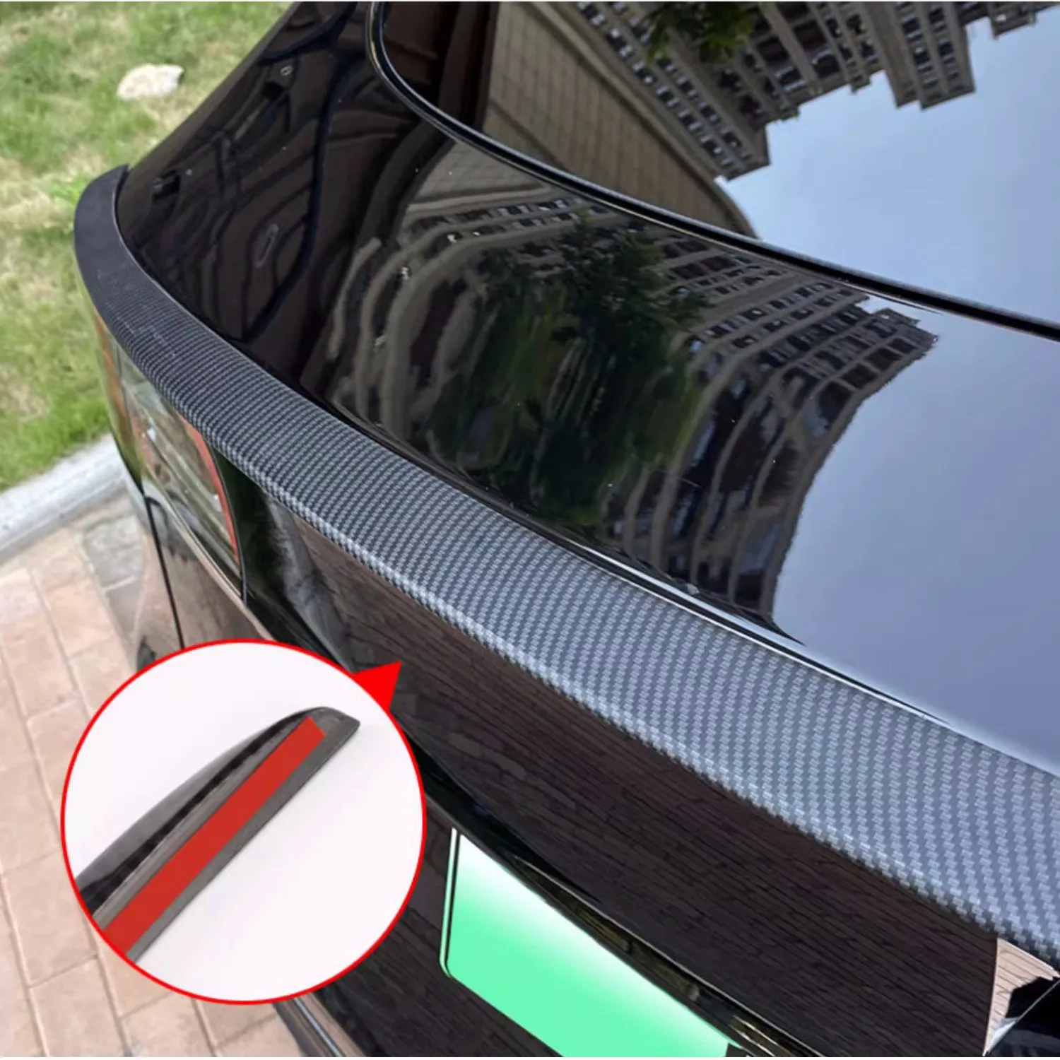 Car ABS Spoiler Carbon Fiber For Tesla Model 3 Y 2023 Original High-performance Exterior Modification Model3 2022 Accessories