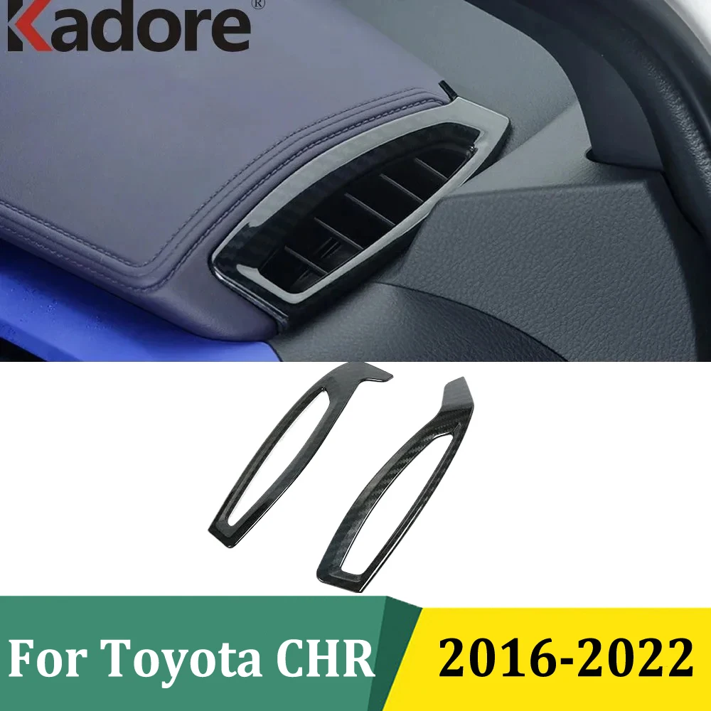 

Для Toyota CHR C-HR 2016-2019 2020 2021 2022, передняя боковая крышка вентиляционного отверстия кондиционера, накладка, рамка, Стайлинг, автомобильные аксессуары