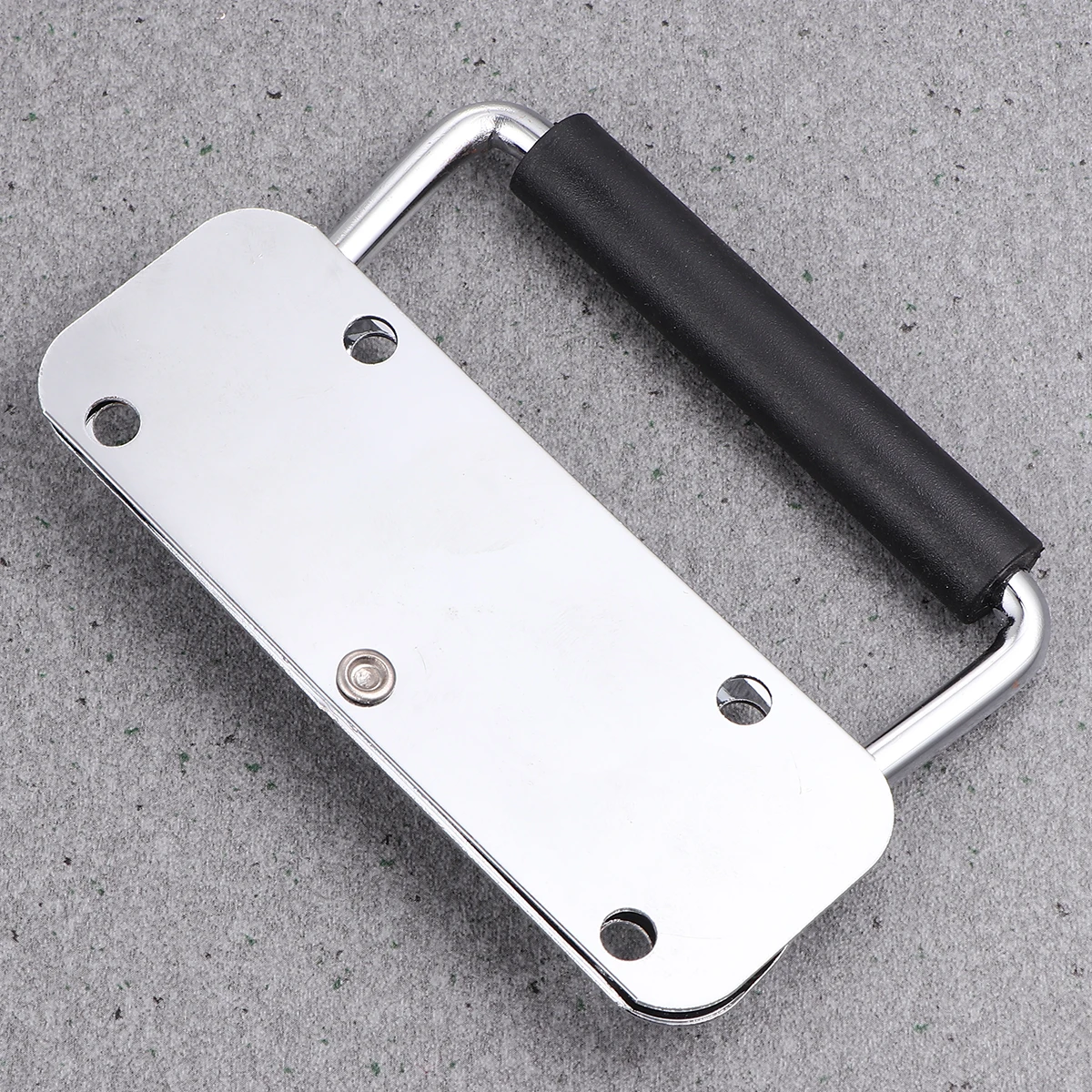 

2pcs Folding Spring Loaded Case For Suitcase Luggage Box Cabinet Metal Pull Handle Heavy Duty Rubber Grip Tool Machine Equipment