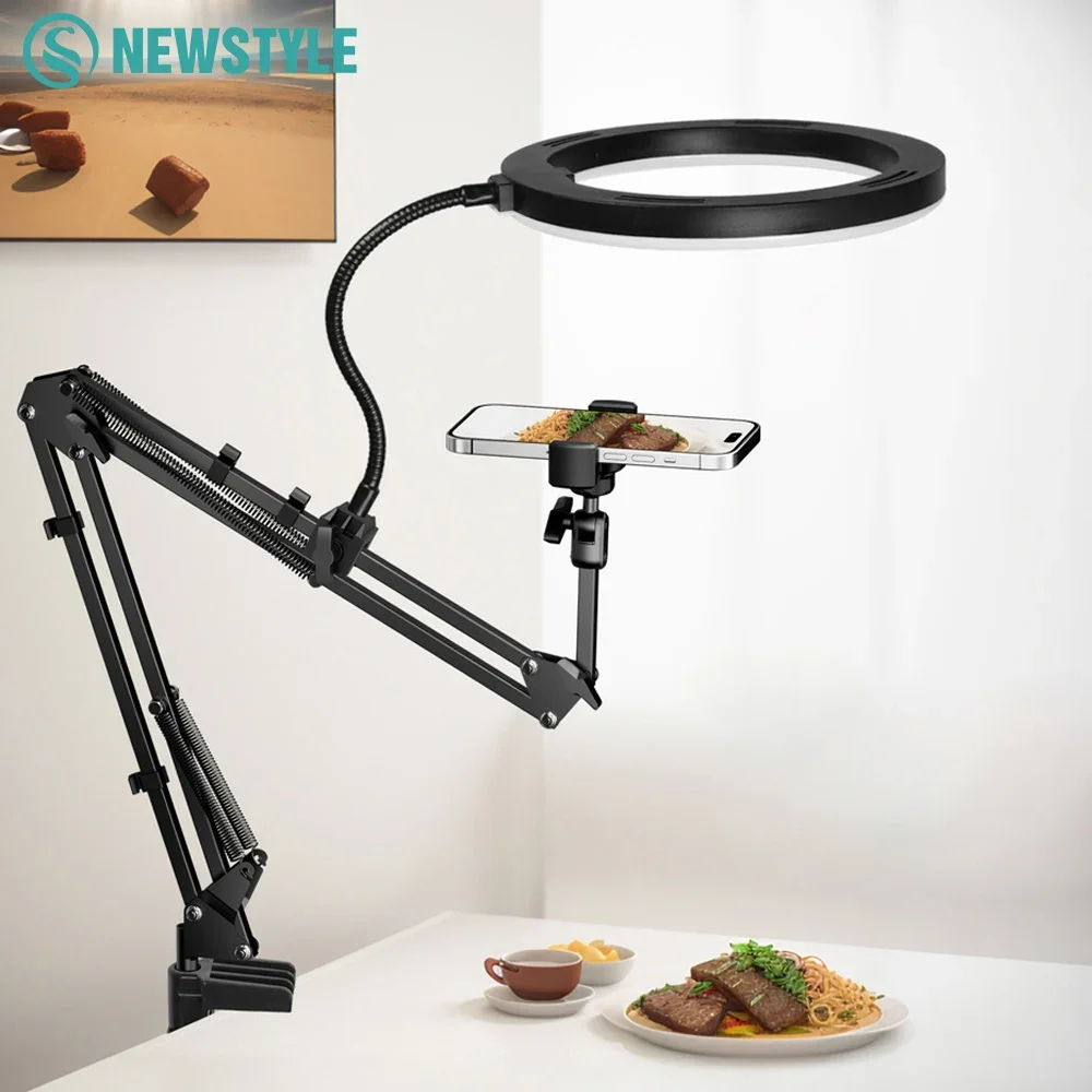 Luz LED con Brazo Flexible y Soporte para Teléfono 📱💡