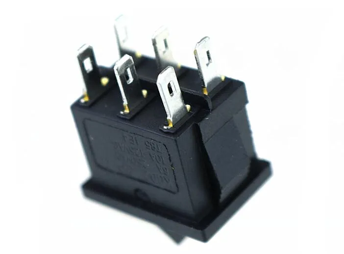 1 Buah 2 Posisi Rocker Switch 6 Pin On Off/On Offon Snap Switch KCD1 Hitam