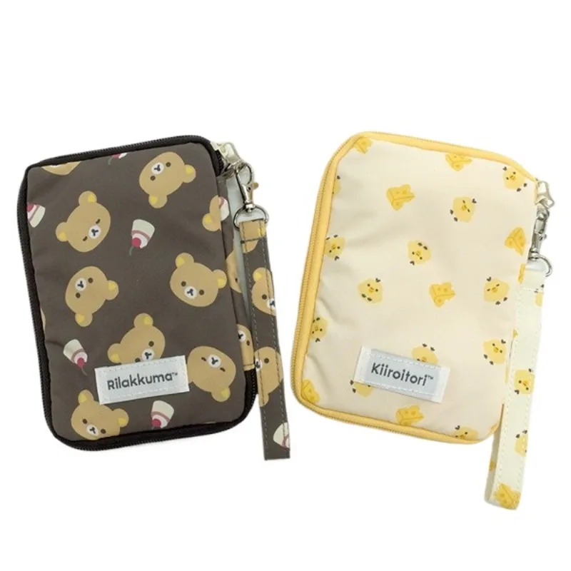 

Rilakkuma Passport Holder Cartoon Cute Sweet Figure Large Capacity Bank Card Passport Travel Storage Bag Portable Birthday Gift
