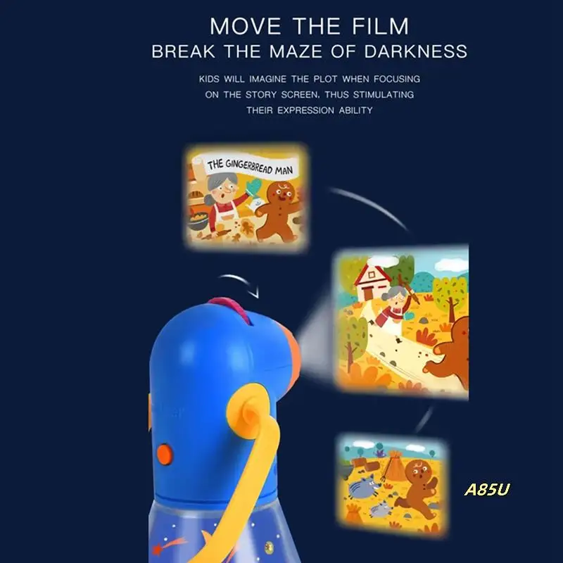 

Luminous Story Projector With Night Light Flashlight For Children Sleeping Story Machine Baby Early Educational