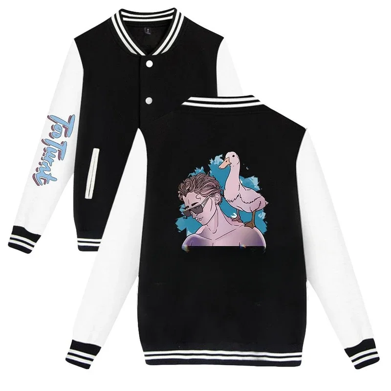 

Бейсбольная куртка Tooturnttony merch для женщин и мужчин, куртка-бомбер, верхняя одежда, уличная одежда, бейсбольная форма в стиле хип-хоп, повседневный спортивный костюм