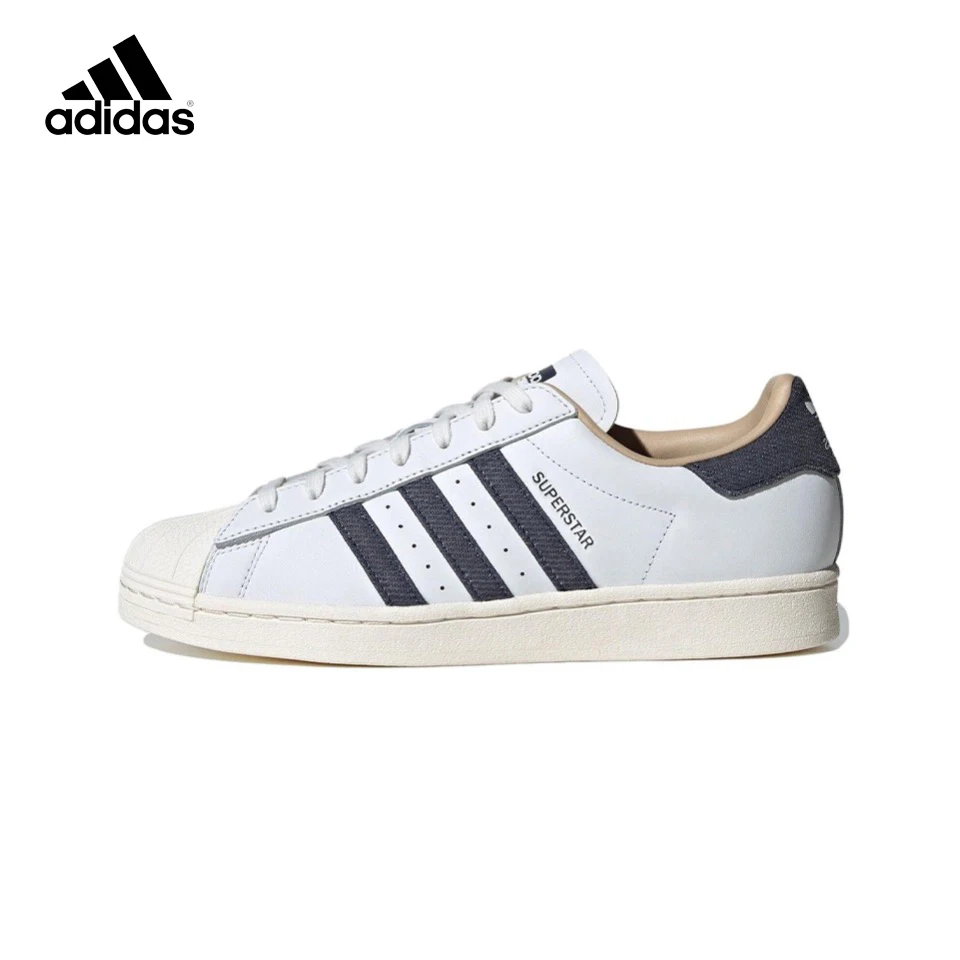 

Original Adidas Superstar Men's and Women's Unisex Skateboard Casual Classic Low-Top Retro Sneakers Shoes ID4685