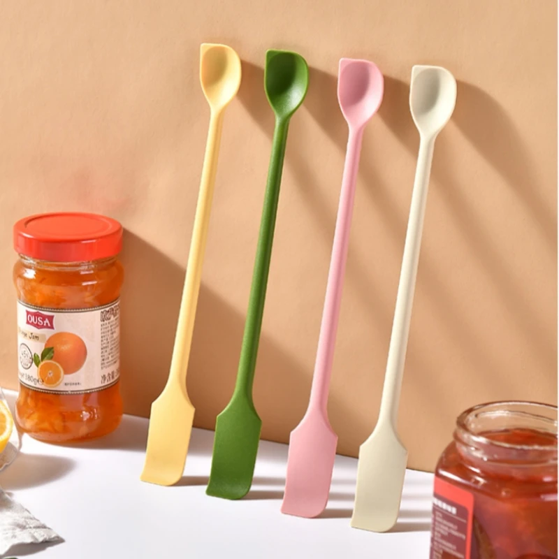 

1PCS Silicone Spatula Set Double-Headed Scraper Cosmetic Jam Cream Deep Bottle Mini Spatula Lengthened Small Tip Spa Makeup Tool