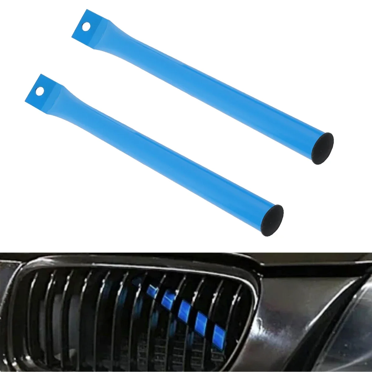 Blue Front Grille Kidney Braces V Brace Bars For BMW E90 E91 E92 E93 320i 323i 325i 328i 330i 335d 335i 335is 335xi 2006-2013