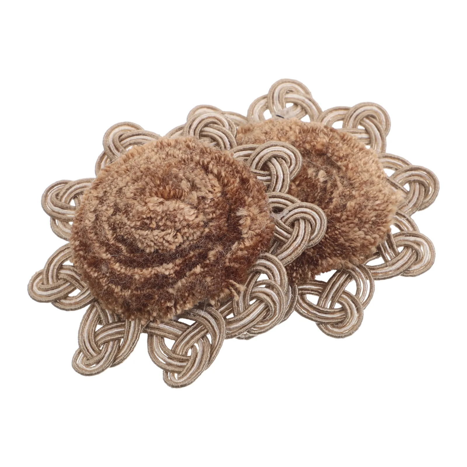 1Pair European Style Boho Sunflower Curtain Decor Handmade Floral Ball Rustic Window Hanging Ornaments Living Room Bedroom