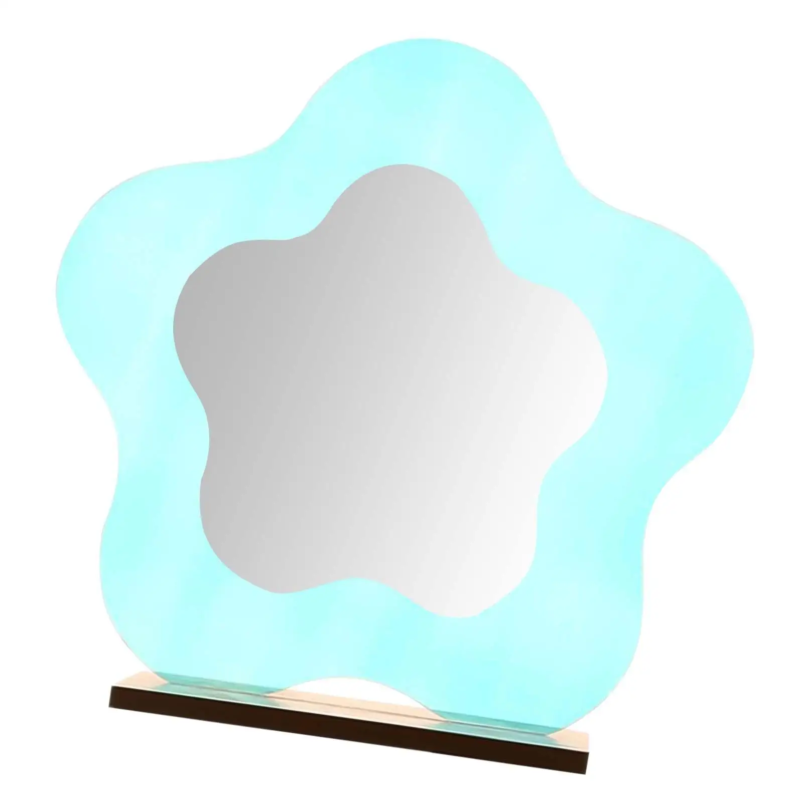 Creative Makeup Mirror Desk Vanity Mirror Decoration Frameless for Bathroom