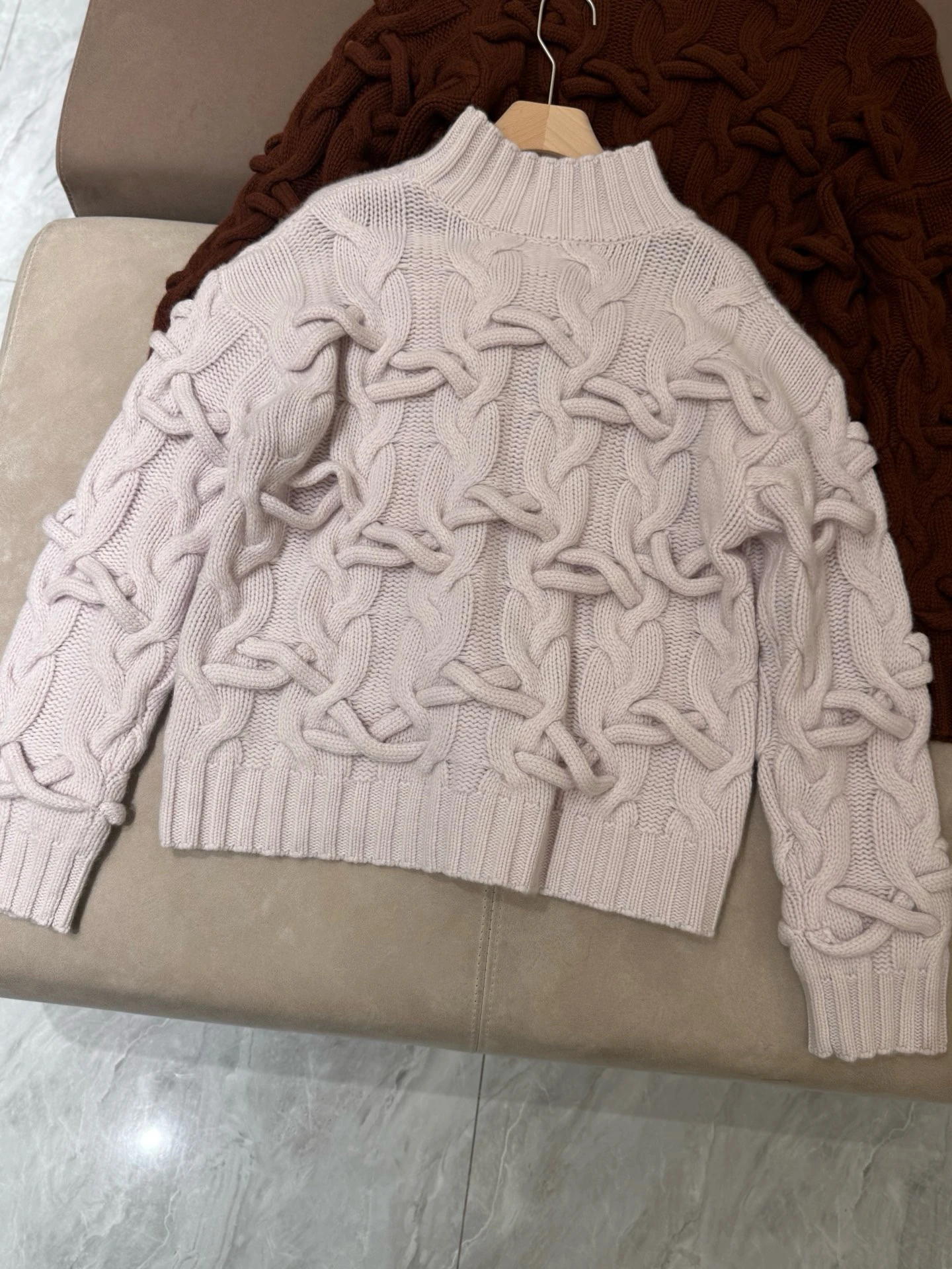 Senhoras casual sle camisola de lã de malha sobrecarga thi agulha lã camere faionable versátil simples elegância roupa feminina