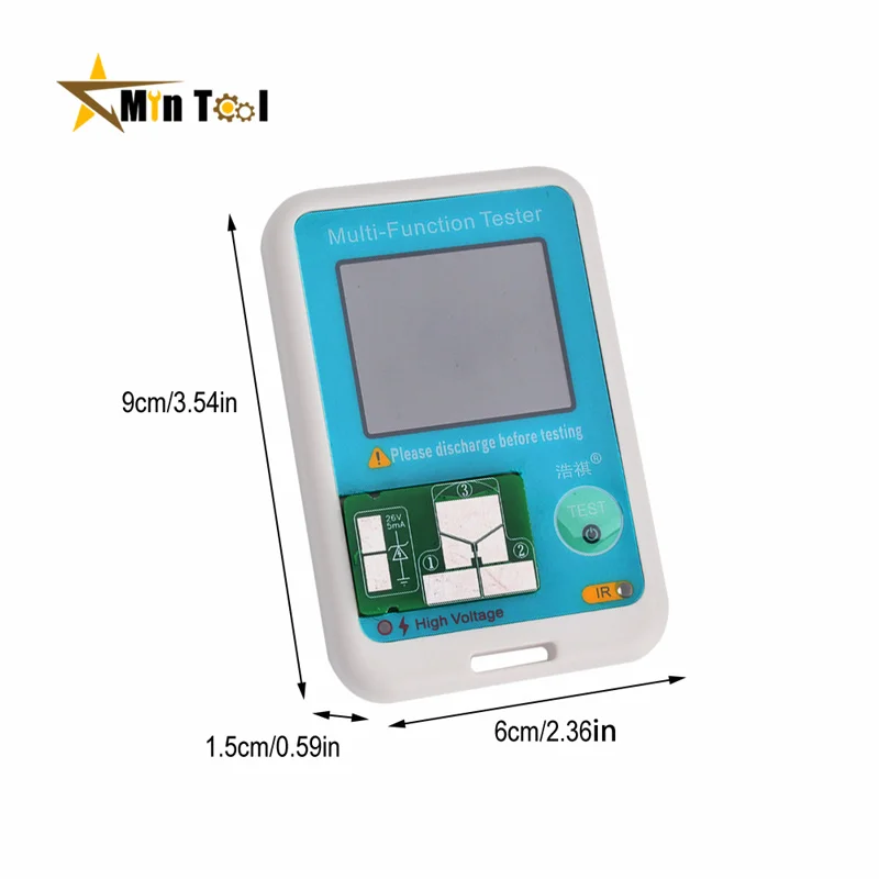 LCR-TC3 /LCR-TC2 V2.3E /MTT-V1 ESR Meter Transistor Tester Display TFT Diode Triode Capacitance SCR InductanceTriodeTransistor