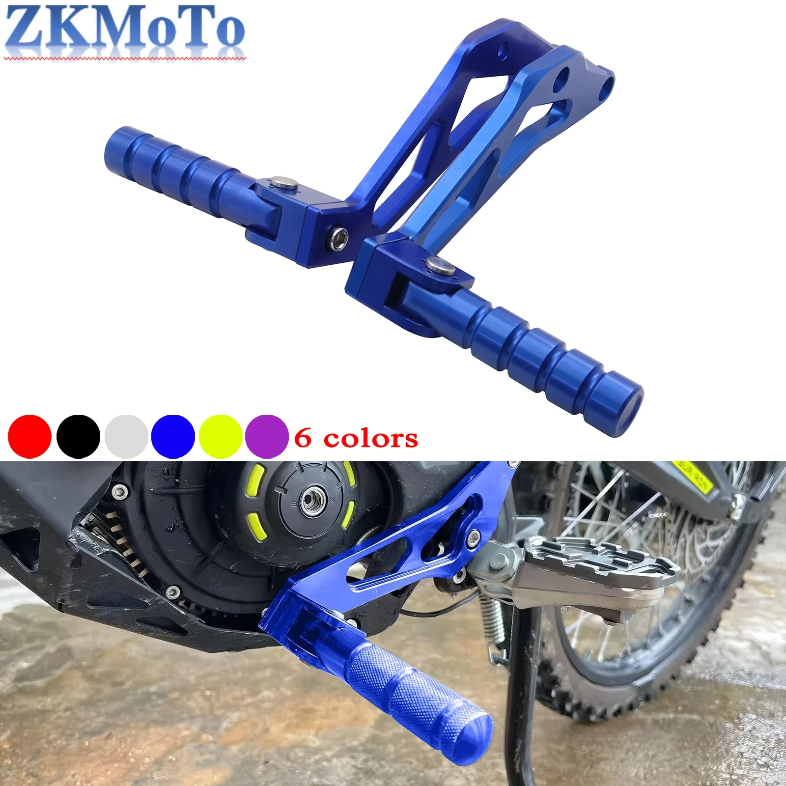 

Electric Motorcycle CNC Aluminum Rear Passenger Foot Peg Rests Pedal Peg Bracket For Sur-Ron Sur Ron Surron Light Bee X/S Parts