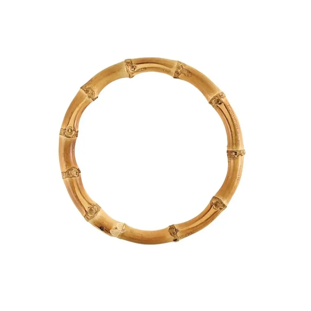 

Круглый бамбуковый кошелек ручной работы с ручками, бамбуковая съемная сумка с ручкой, ремень для сумки, подарочная коробка