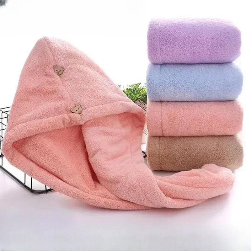 

Magic Microfiber Hair Towel Fast Drying Dryer Towel Women Wrap Head Absorption Water Bath Hat