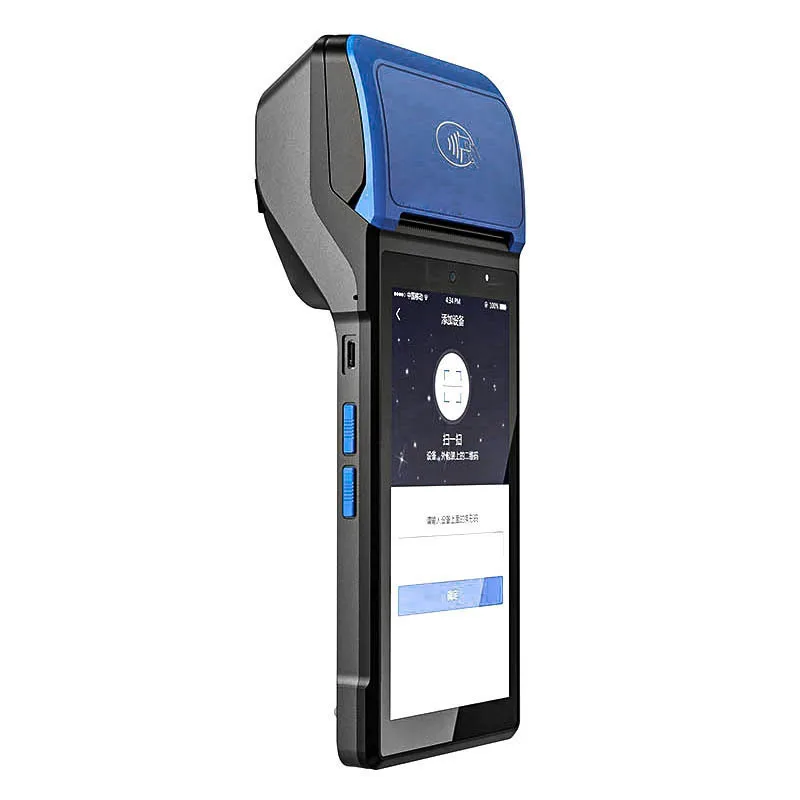 Smart 5.45 Inch Handheld Pos Android Billing Pos 4G All In One Mobile Pos Terminal With Printer