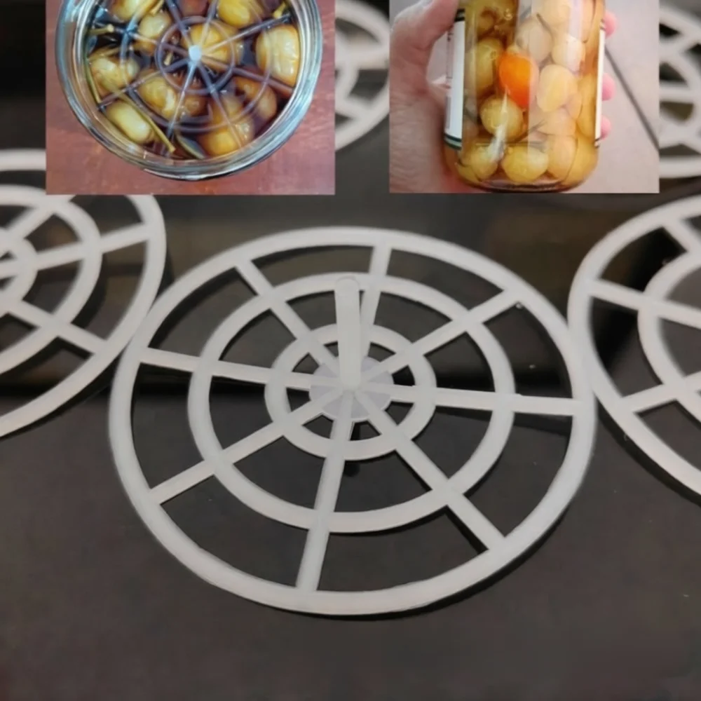 Kitchen Fermentation Gadget Vegetable Press Weight Stainless Steel Net For Small Pickle Jars Home Cooking Assistant