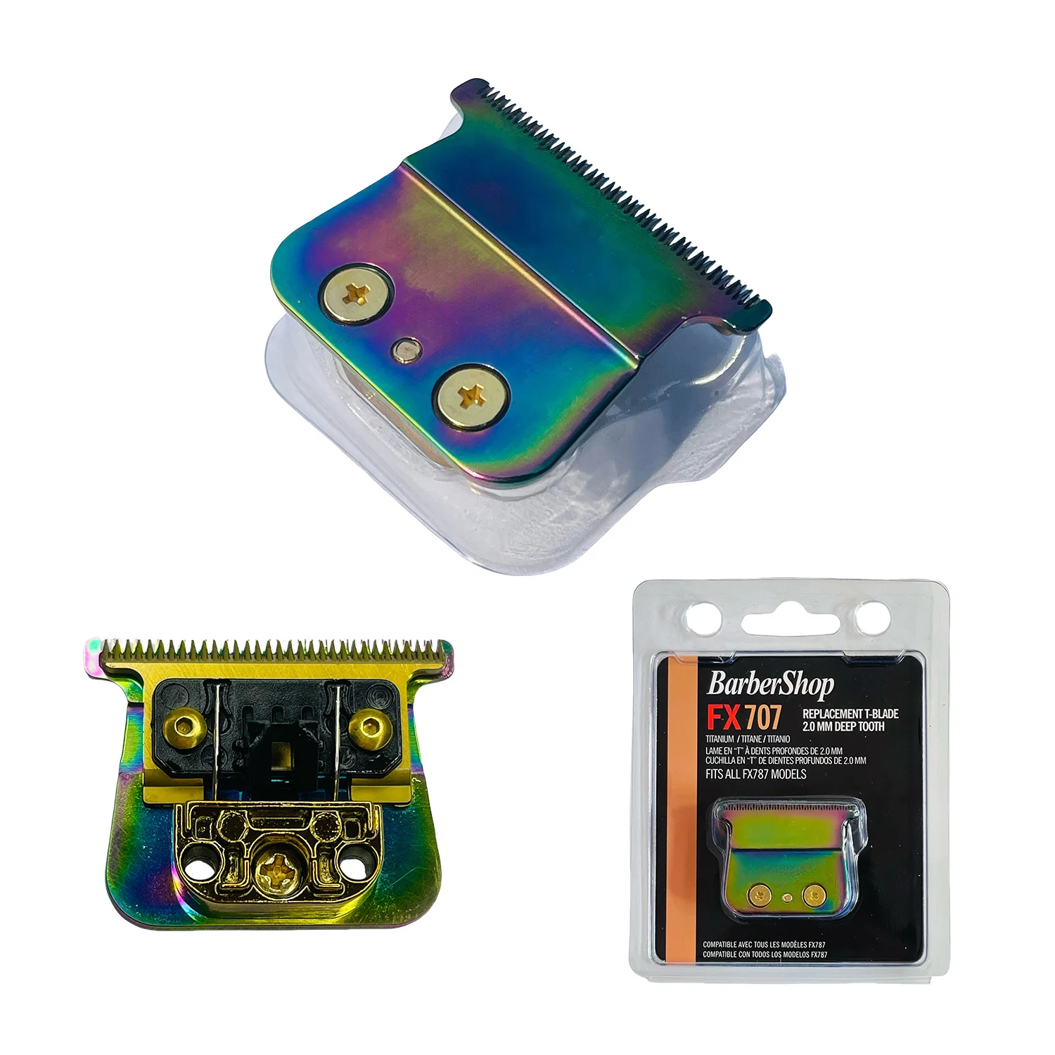 Сменное лезвие триммера, совместимое с триммерами для волос BaBylis-PRO FX787 FX726, сменные лезвия, стандартные Т-образные лезвия с мелкими зубьями