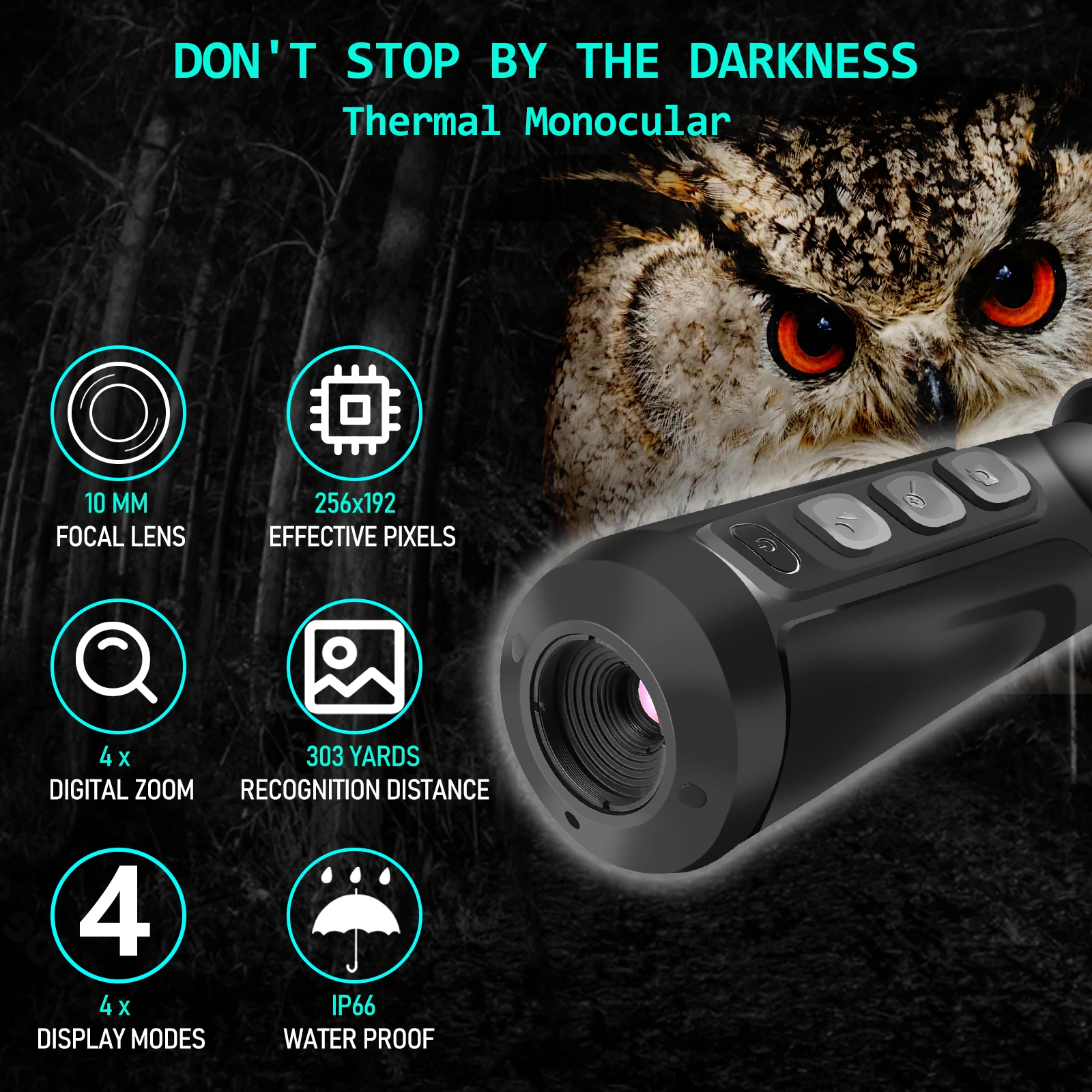 Handheld Thermal Imaging Monocular 256x192 Laser Cross Cursor Search Target Hunting Multi-Imaging Switching Support WIFI