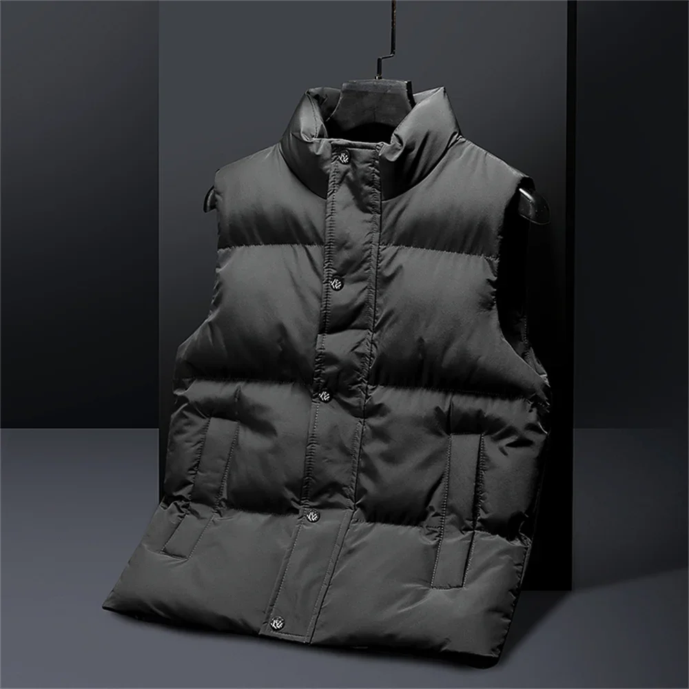 Winter Thick Vest for Young and Middle-aged Men Large-sized 6XL Cotton Waistcoat Casual Sports Sleeveless Jacket Vests