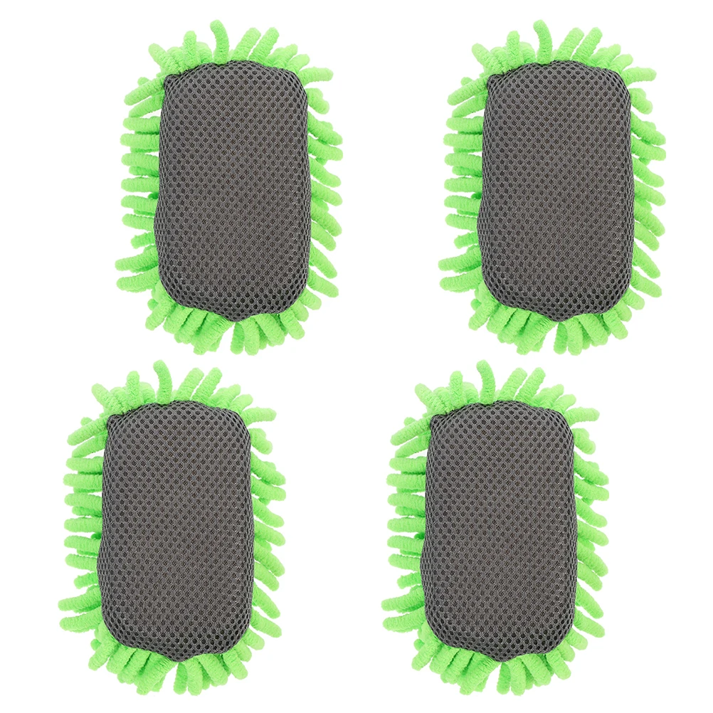 

4pcs Blackboard Eraser Microfiber Shag Dry Whiteboard Cleaner Board Wiper Light Green Chalkboard School Office Marker Student