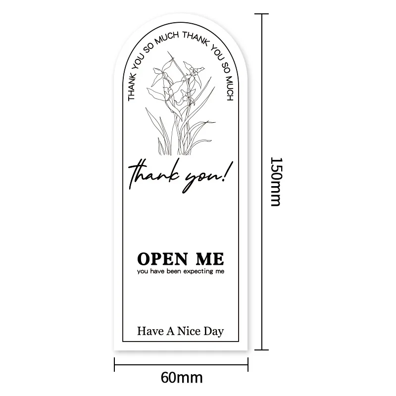 手作りありがとうありがとうございます小さなビジネスシールラベル、商品デコレーションステッカー、このパッケージ「誕生日を持っています、20-50個