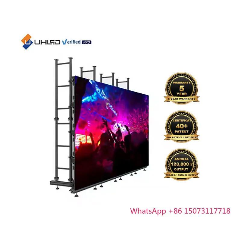 Внутренний светодиодный экран HD 500*1000 P3.9 Светодиодная стена для аренды живых выступлений и видеостены