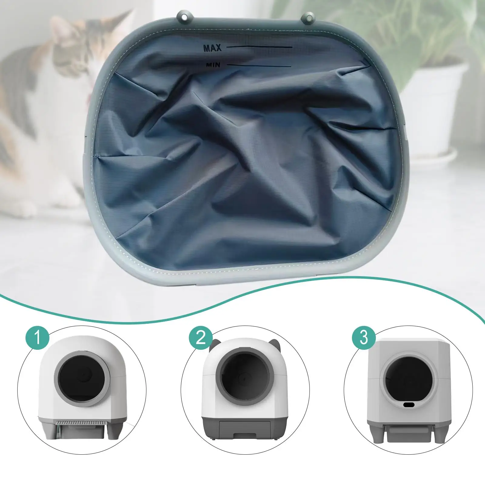 

Three Proof Mat for Smart Automatic Cat Litter Box Replacement Waterproof Dustproof for -icb019Max -icb015Max -icb017Max