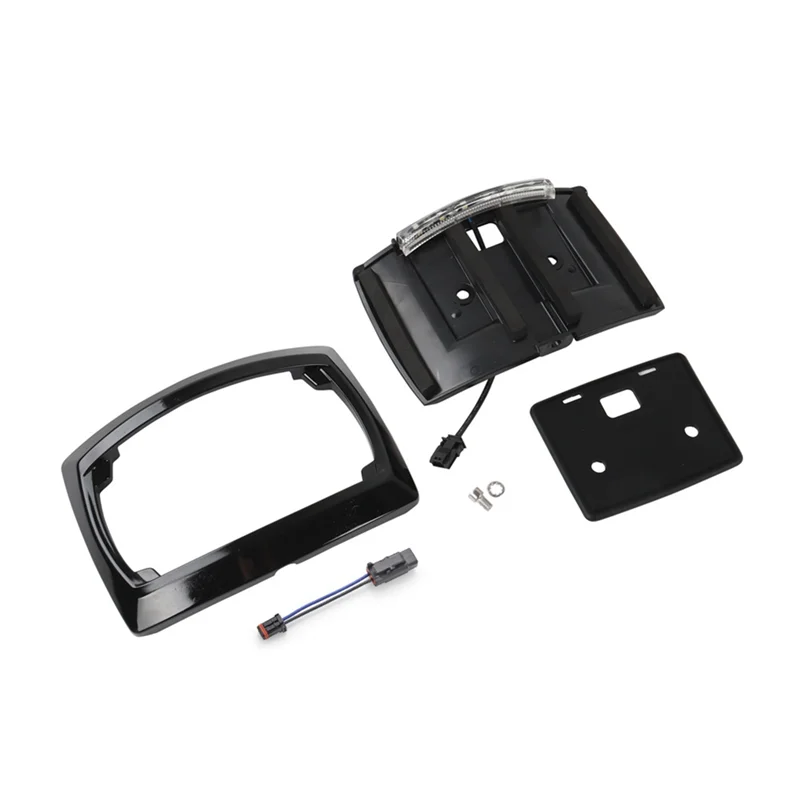 

Rear License Plate Frame Relocation Replacement LED Light For Electra Glide/Road Glide/Road King 2009-2023 Motorcycle