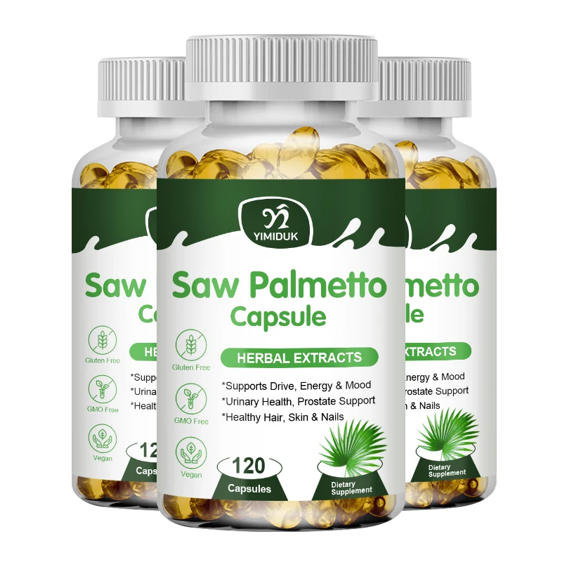 

Saw Palmetto Prostate Supplement for Men - Supports Bladder, Urinary & Prostate Health with Beta-Sitosterol, Relieves Hair Loss