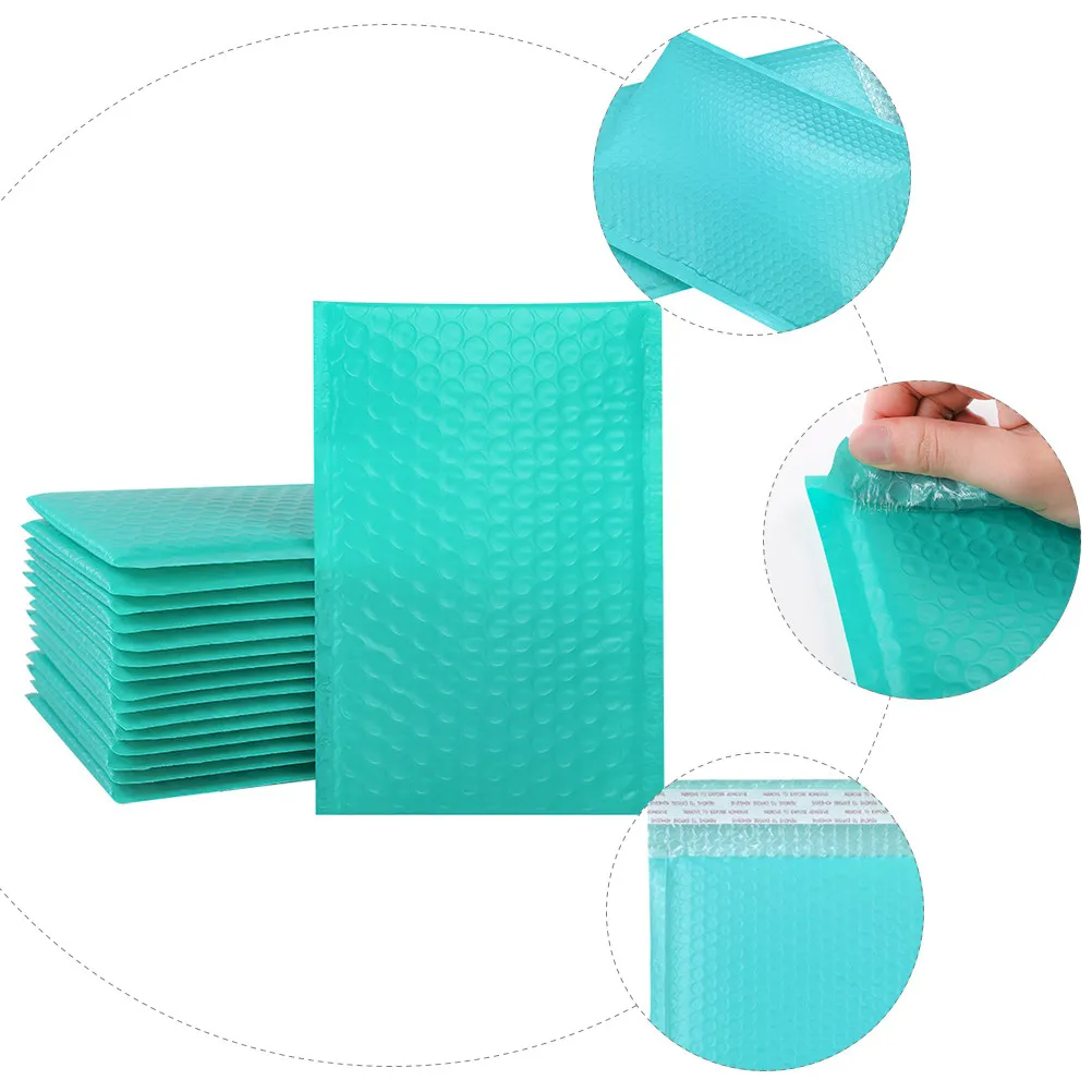 

25Pcs Thickened Bubble Envelope Bags Blue Polyester Film Padded Mailing Envelopes Strong Tear-Resistant Cushion Express Bubble