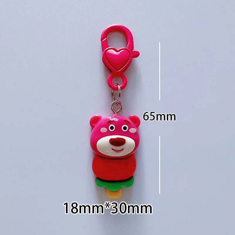 Disney Toy Story Portachiavi Ciondolo Borsa Lotso Bear Action Figure Portachiavi Giocattoli Ornamento da collezione Bambole Coppia Regalo di compleanno